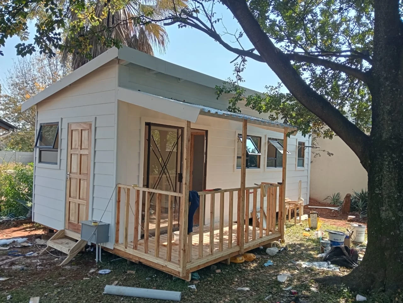 Timber wendy house example used to compare with nutec houses